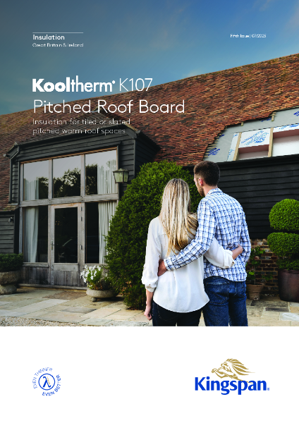Kingspan Kooltherm K107 Pitched Roof Board brochure