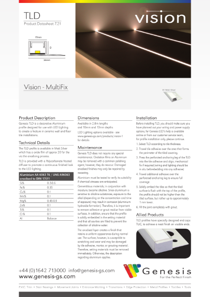 Vision Multi-Fix TLD Data Sheet