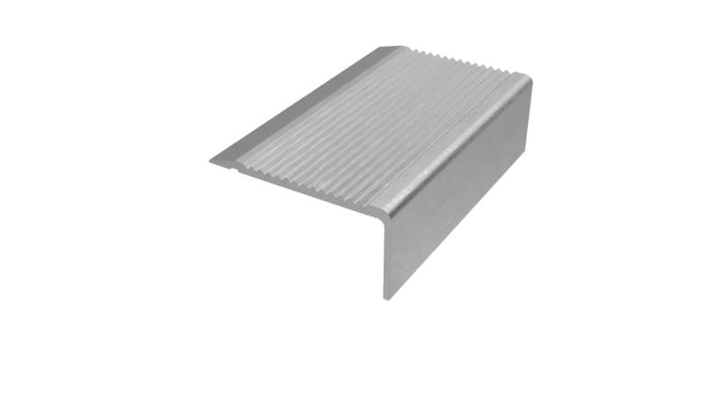 Aluminium Stair Nosings with Ribbed or Castellated Treads - Stair Edgings