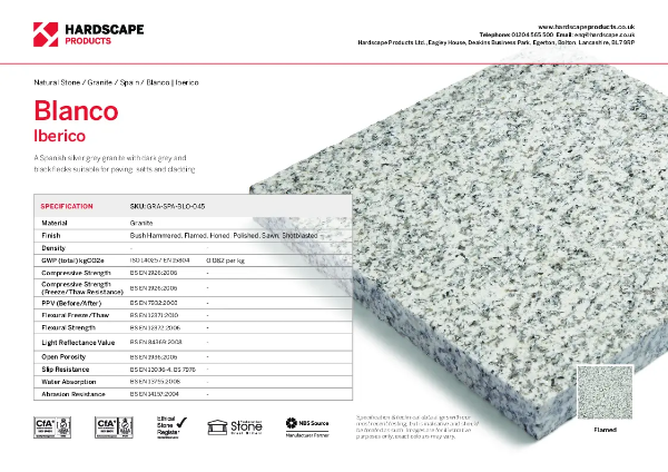 Blanco Iberico Hardscape Datasheet