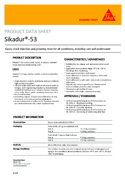 Sikadur®-53 - Product Data Sheet