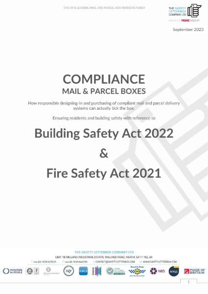 Mail and Parcel Compliance with regards to Building Safety Act and Fire Safety Act