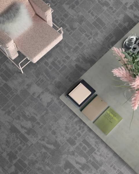 Floor Architecture III Collection: Stone Ecoworx S® Carpet Tile 5T580