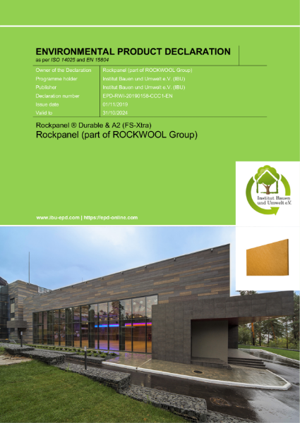Rockpanel Environmental Product Declaration