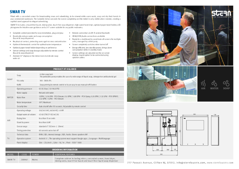 SWAR TV - Data Sheet