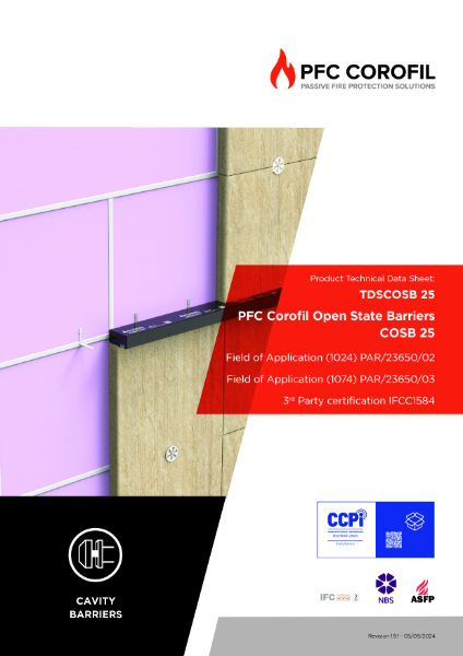 PFC Corofil Open State Barrier COSB 25 - Datasheet