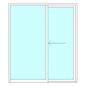 Single sliding door