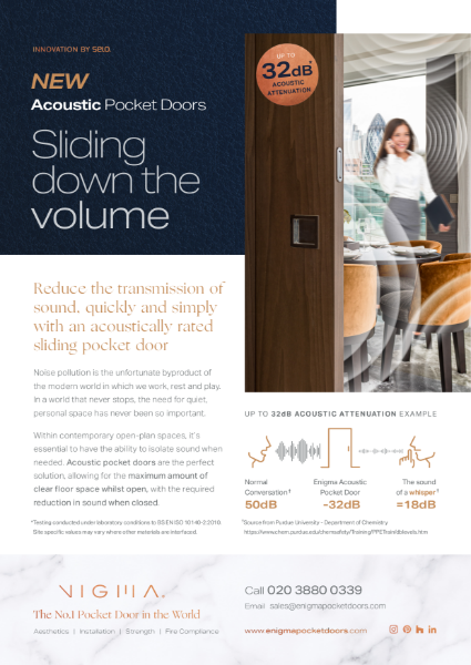 Enigma Acoustic Pocket Doors Flyer