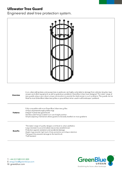 GBU Ullswater Tree Guard Datasheet