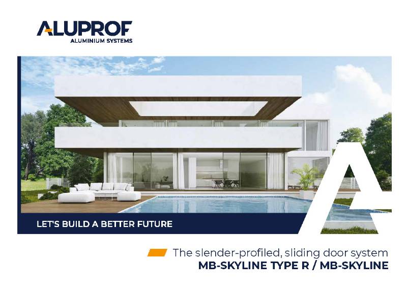 MB-SKYLINE Type R - Sliding door system with a concealed frame