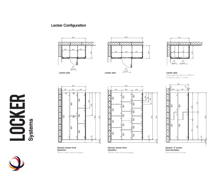 Lockers Technical Data