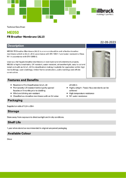 FR Breather Membrane ALU (ME050)