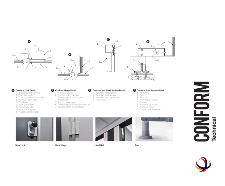 Conform Cubicles Technical Data