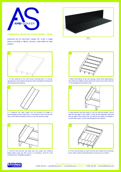 Installation Guide for Ambi-Soaker - Slate