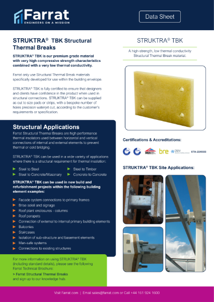 Structural Thermal Break Plate - STRUKTRA TBK - Load Bearing Insulation ...