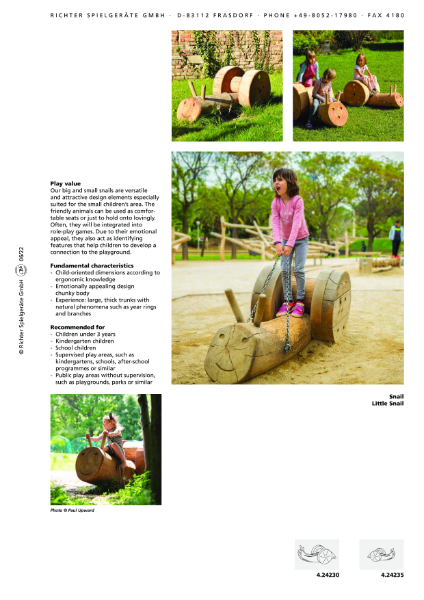 Timberplay Animals - Small Snail - Datasheet