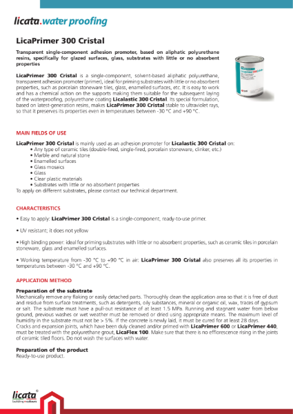 Licata LicaPrimer 300 Cristal
