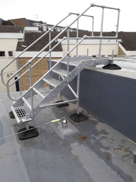 Industrial Stair System - Step Over Unit; Up & Onto Obstruction