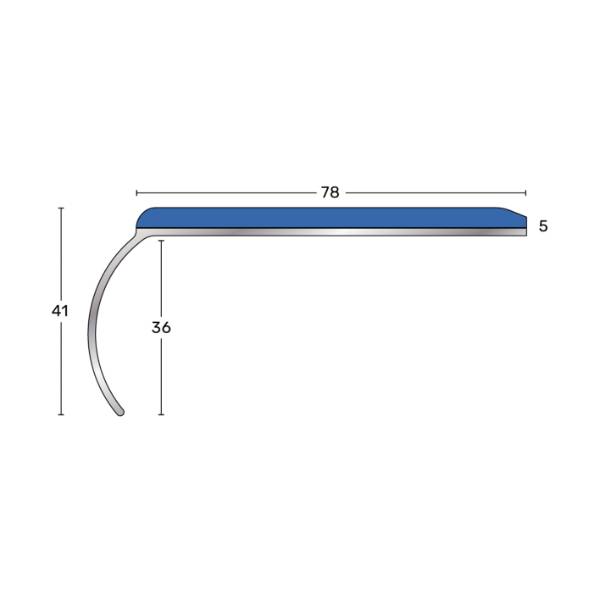 Q-Range Wide Aluminium Stair Nosings / Stair Edging - Stair Nosing