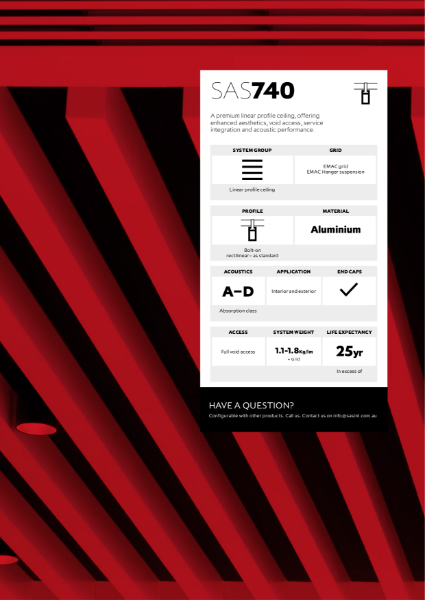 SAS740 Metal Ceiling Brochure