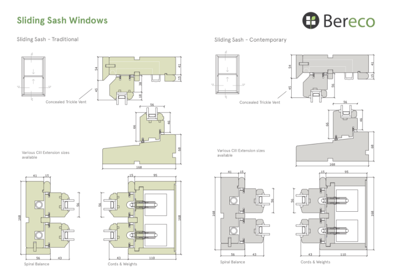 Sliding Sash Sections