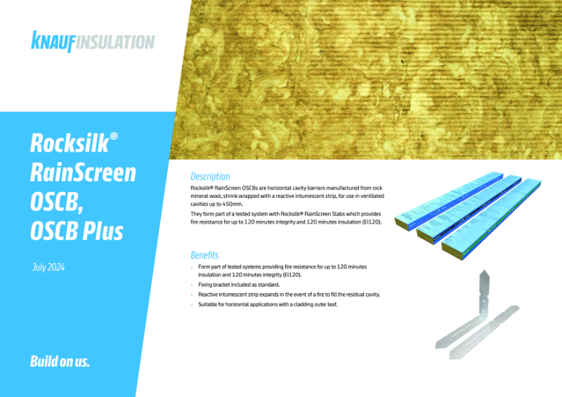 Knauf Insulation Rocksilk® RainScreen OSCB - Product Datasheet