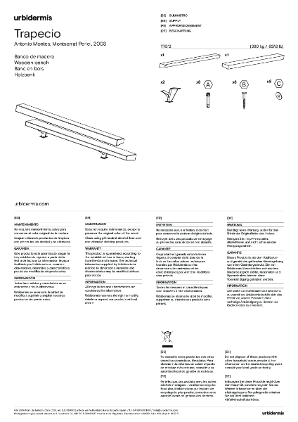 Trapecio Wood Installation Manual
