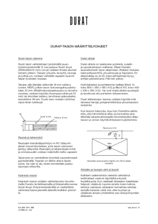 Durat - Ohjeet Maarittelyohje