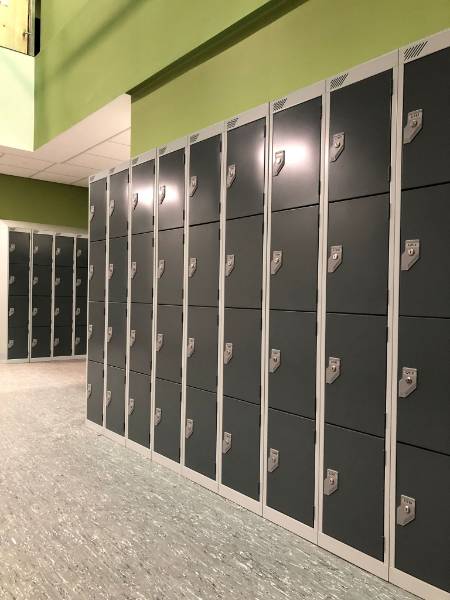 Essential Metal lockers at West Coventry Academy