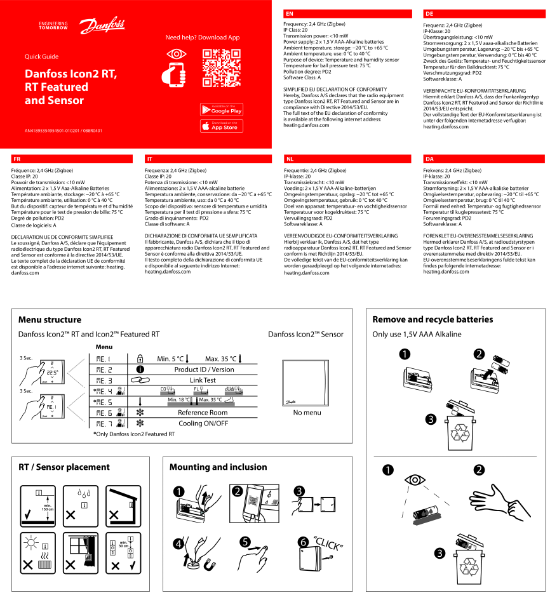 Danfoss Icon2 RT quick guide