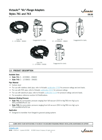 Victaulic® Vic-Flange Adapters