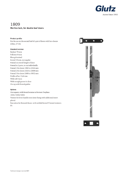 1809 Slave Leaf Lock