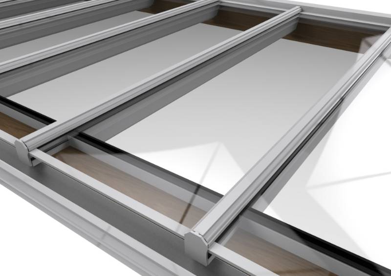 Framed glazed roof systems