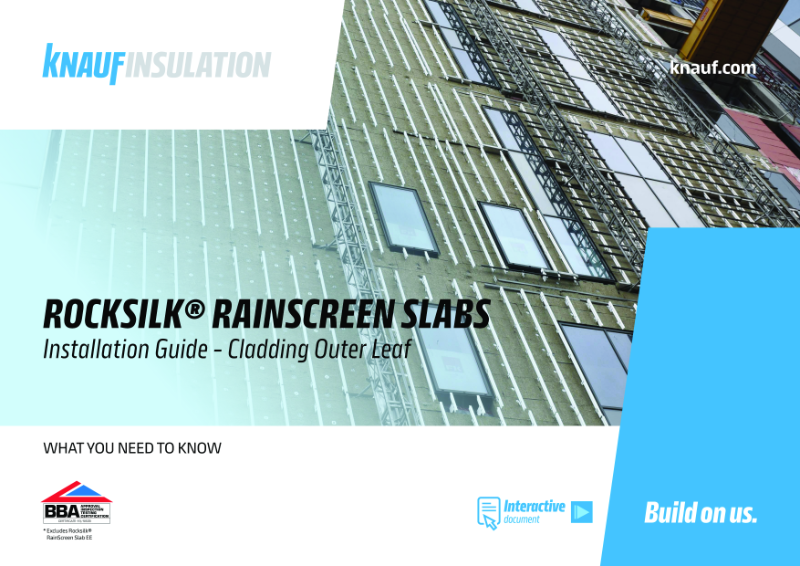 Rocksilk® RainScreen Slab Installation Guide - Cladding Outer Leaf