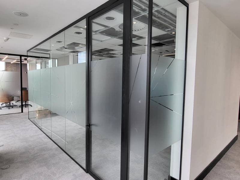 Mk2 Door - Double Glazed Aluminium Framed Acoustic Door - Acoustic, Framed Double Glass Door