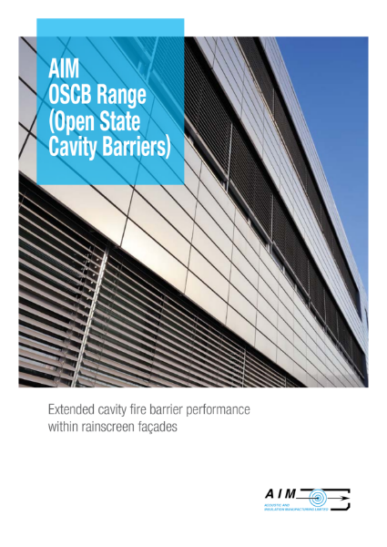 NEW AIM OSCB Range - Open State Cavity Barriers