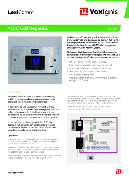 ViLX-ACR Datasheet