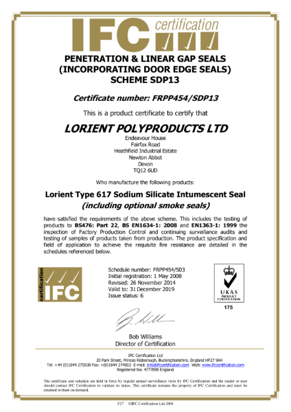 Lorient IFC certificate