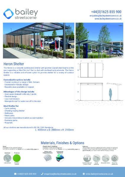 Heron-shelter Datasheet