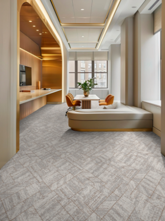 Poetic Form Collection: Metal Edge Ecoworx S® Carpet Tile 5T683