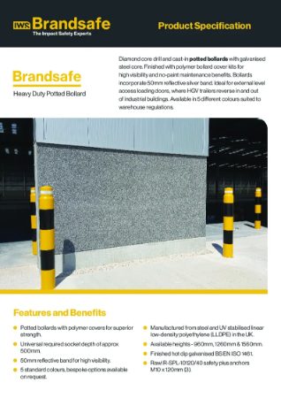 Heavy Duty Potted Bollard - Data sheet