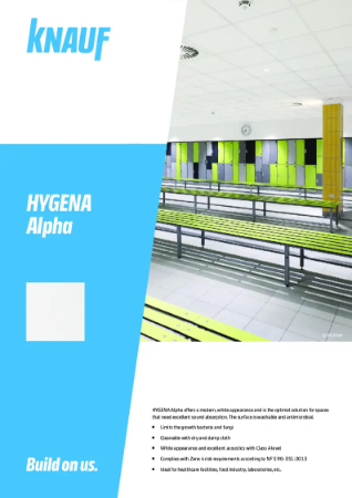 Knauf_Ceilings_HYGENA Alpha_Datasheet_EN
