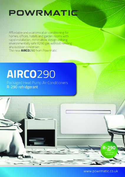 AIRCO290 Heat Pump - Data Sheet