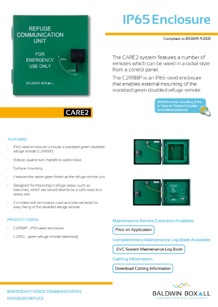 CARE2 IP65 enclosure