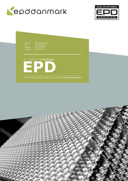 Verified EPD Certificate - punched hole gratings