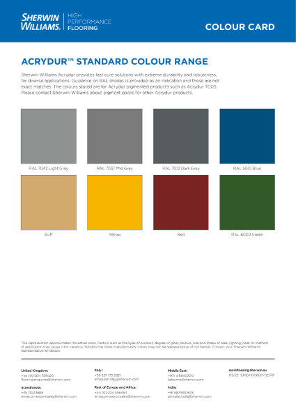 Acrydur-Colour-Card-Sherwin-Williams-English