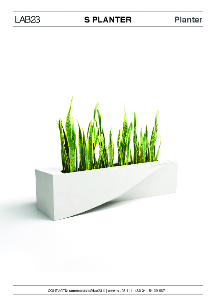 All Urban - Planters - S Planter - Data Sheet