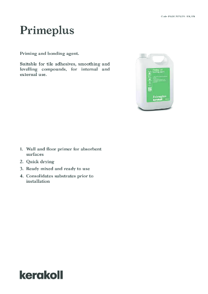 Primeplus - Product Data Sheet