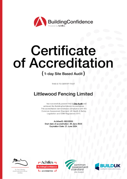 BuildingConfidence Acceditation