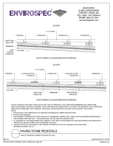 PAVE-EL corrects slope up to 5%.